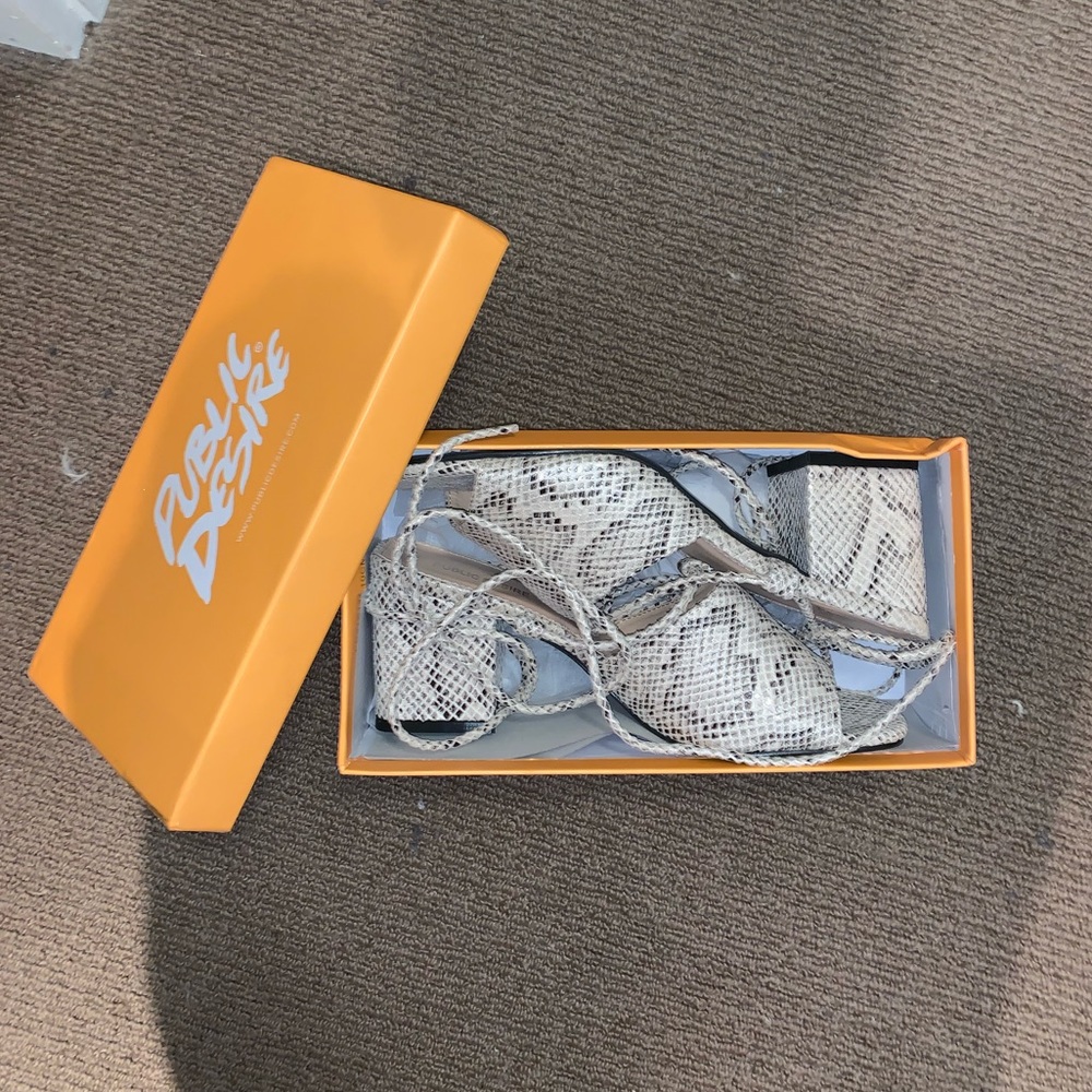 Public Desire mid heel sandals